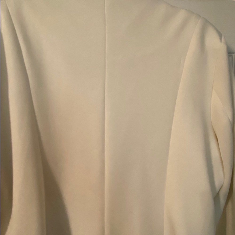 Midnight Velvet White Midi Dress with Jacket - Picture 7 of 7
